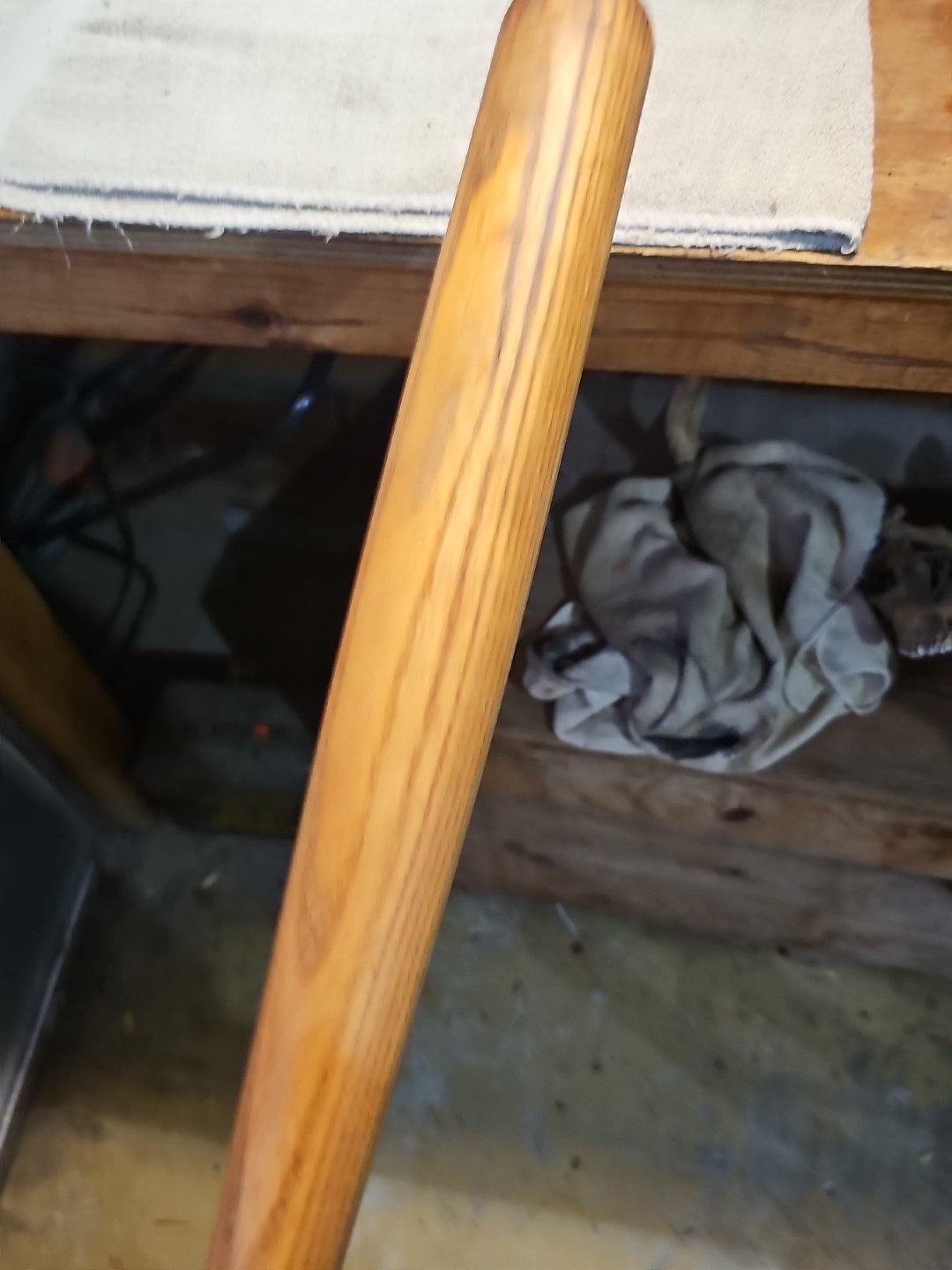 Vintage Warm Up Bat With Lead Weight 30-inch Wooden Training Baseball Bat