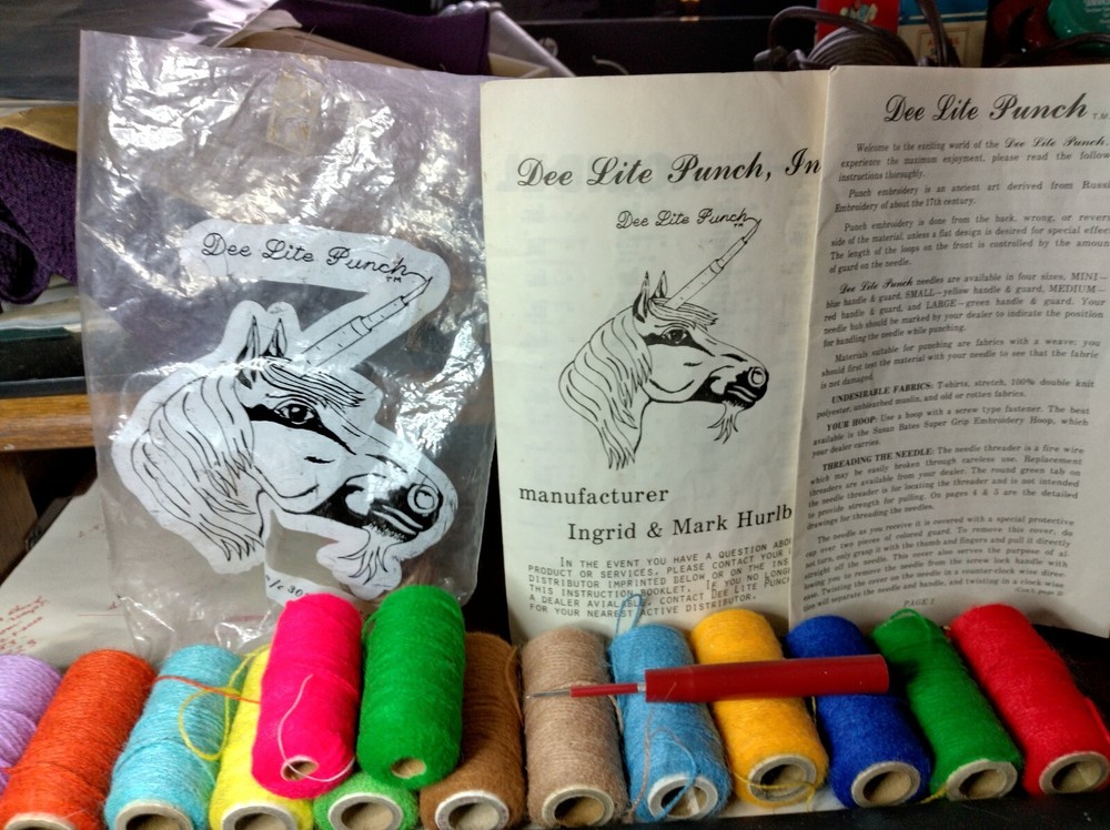 Dee Lite Punch Needle Embroidery Tool  Patterns Instruction Book