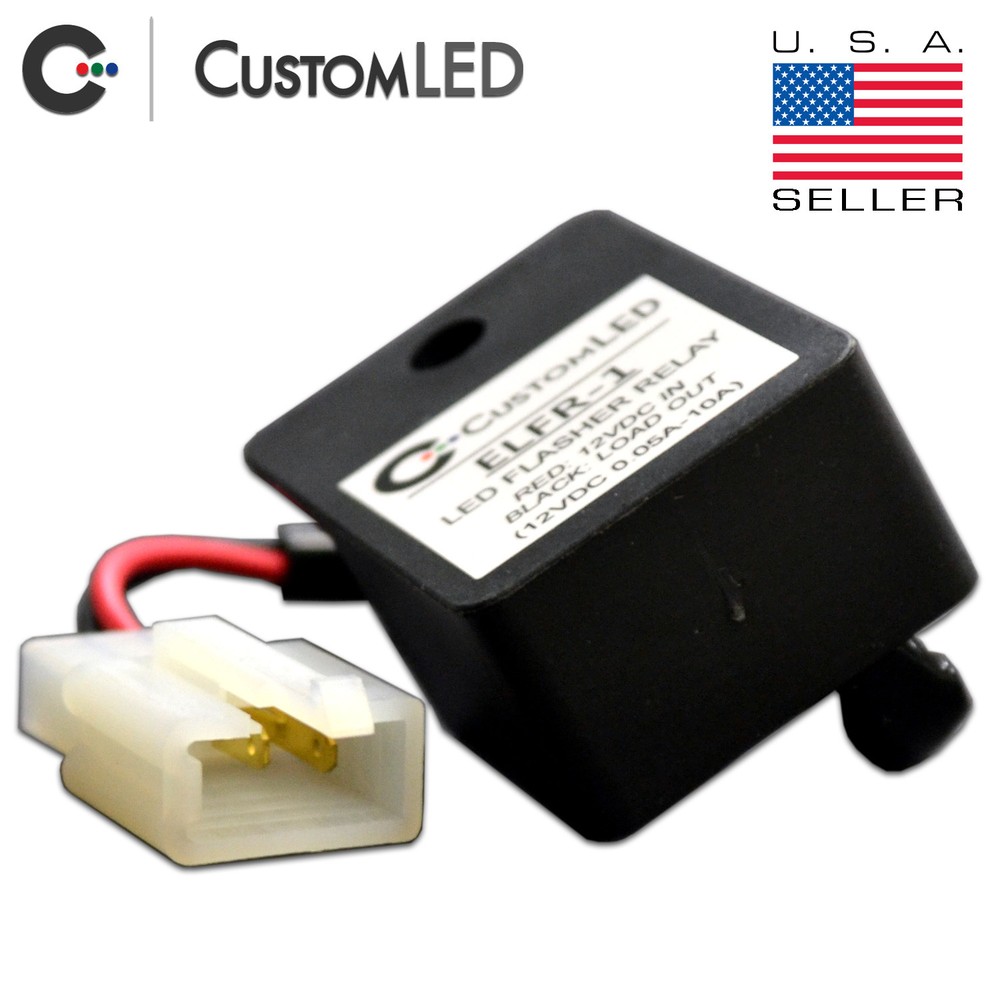 LED Flasher Relay *FAST BLINKER FIX* Plug and Play for Motorcycles! ELFR-1