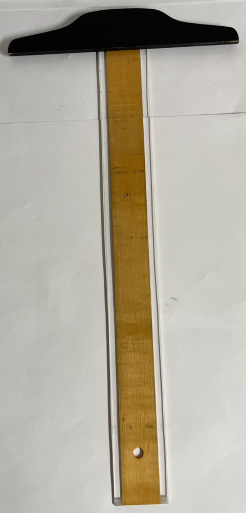 Pickett T Square Guideline 24" Clear Edge Straight Edge Drafting + Drawing Ruler
