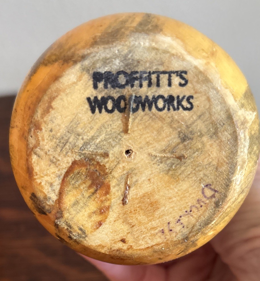 Wood Bud Vase Hand Turned 4” x 2.5”