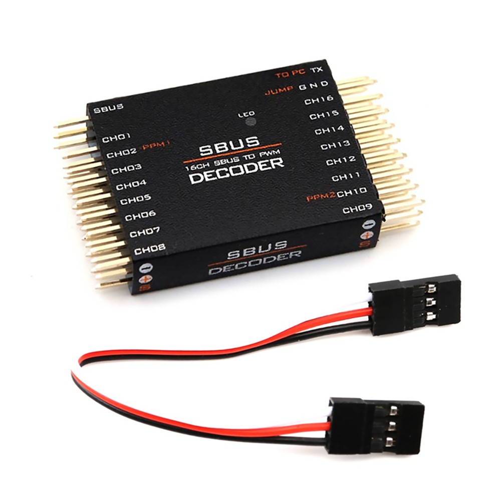 1 PC SBUS to PWM / PPM Decoder 16CH Supporting Computer Side Settings For Frsky