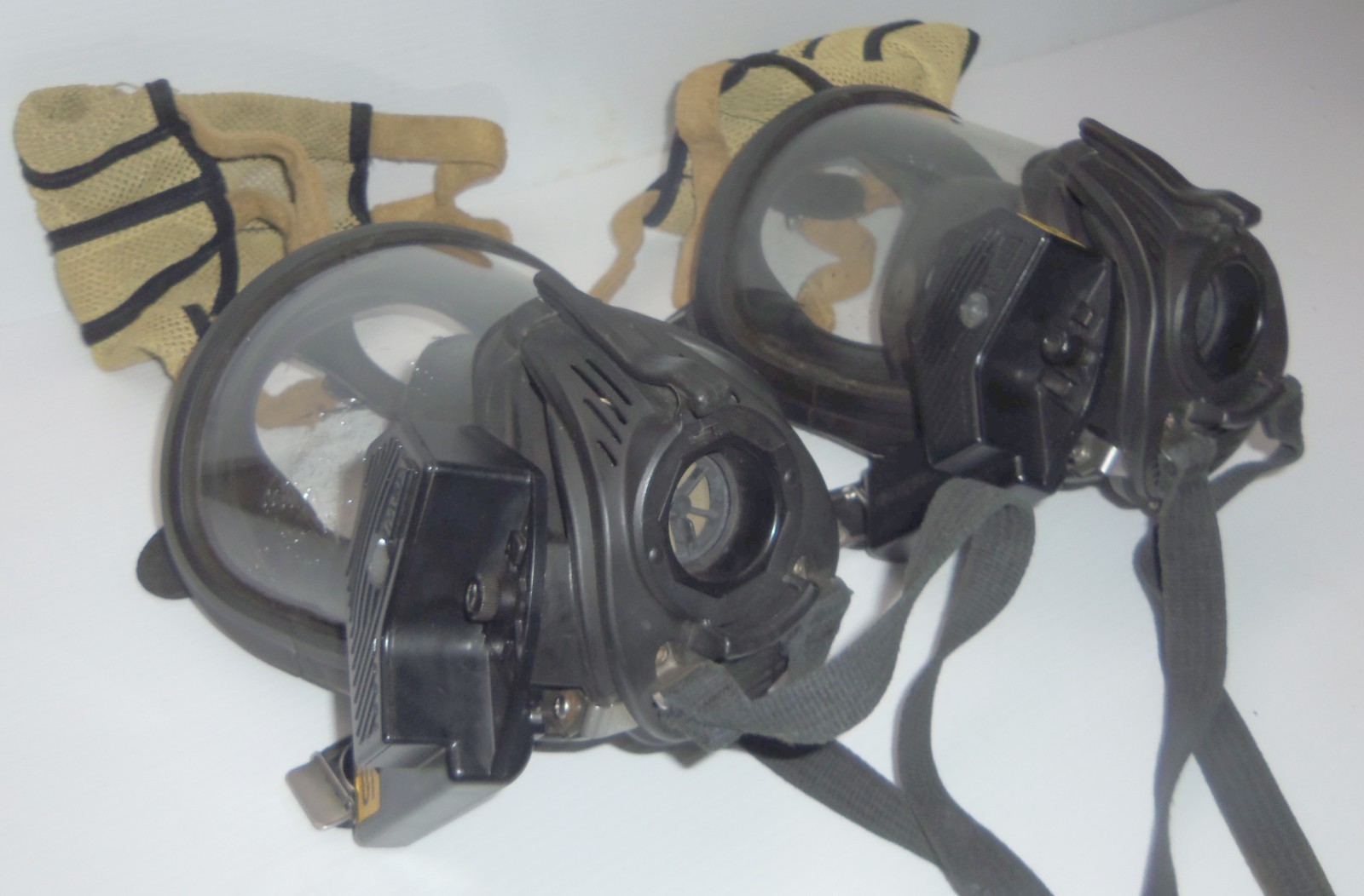 2 MSA Ultra-Elite Firehawk MMR SCBA Med. Facepieces & 2 Nightfighter Systems