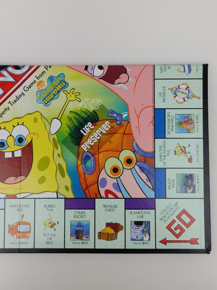 SpongeBob Monopoly Replacement Part Board Game