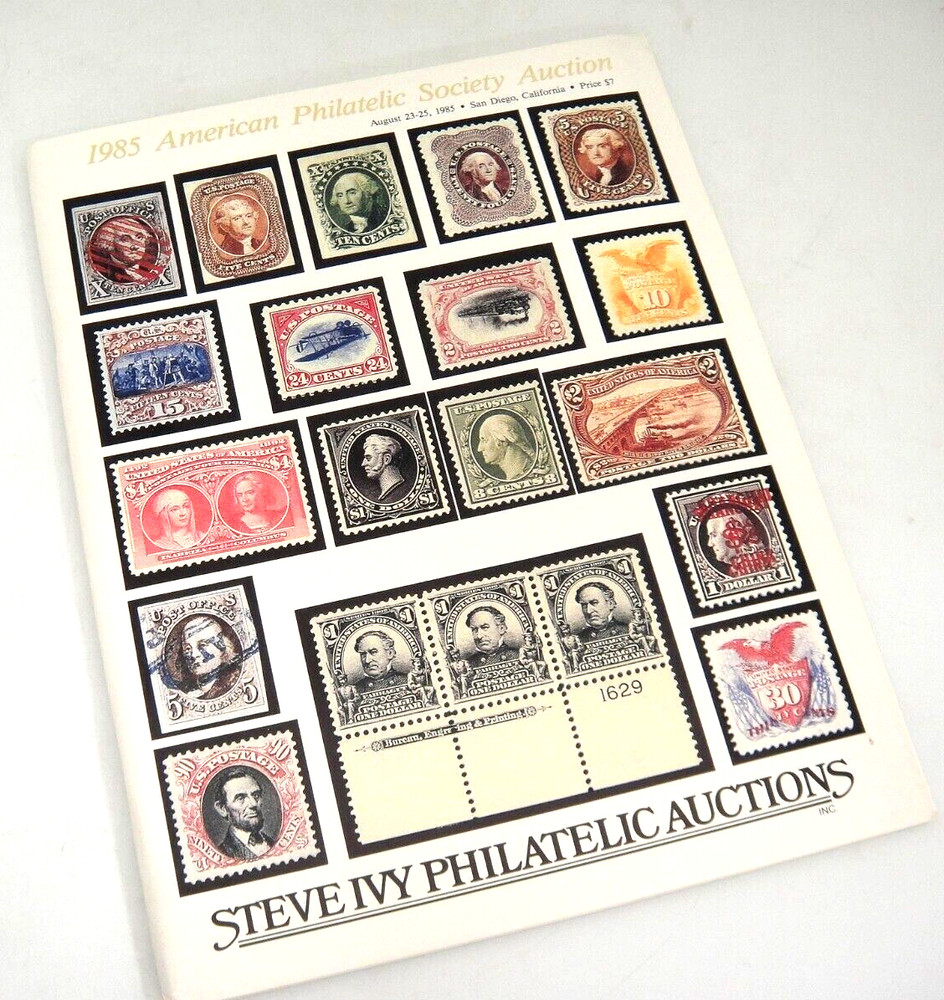Steve Ivy 1985 American Philatelic Society Auction Catalog Stamps Covers Estates