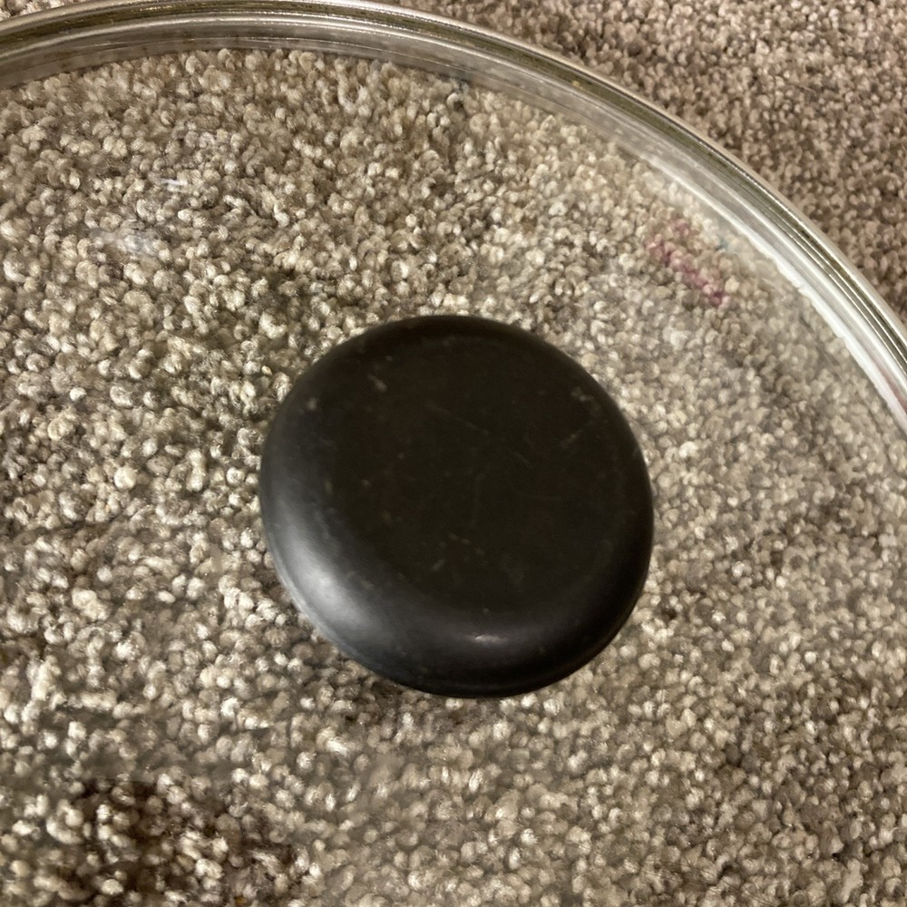 WearEver Glass LID ORIGINAL/Replacement Black Round Handle 10”