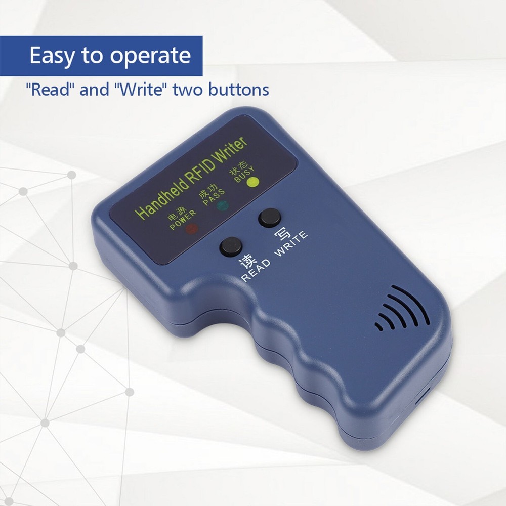 125KHz EM4100 Portable Handheld RFID ID Card Copier Reader Writer Duplicator