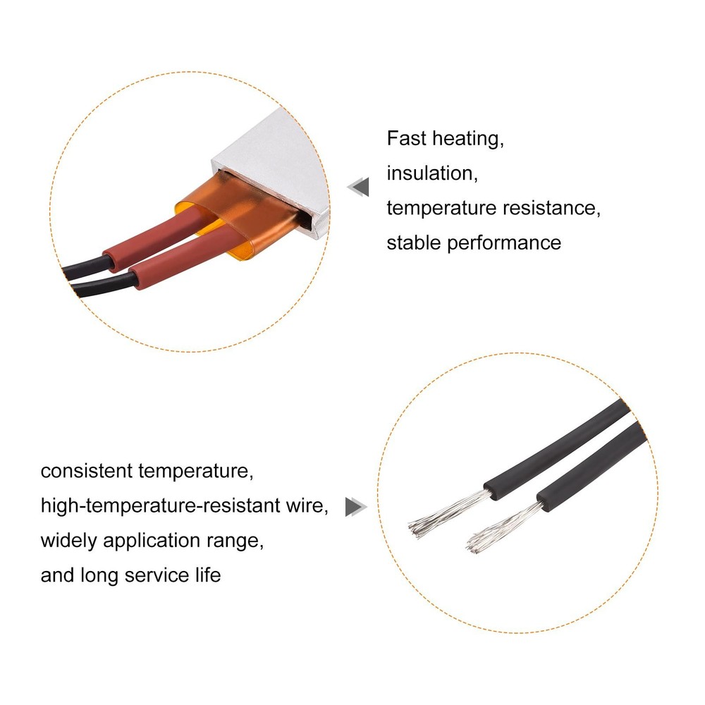 2 x Heating Element 12V 2W-15W 70C Consistent Temperature Ceramic Thermostatic