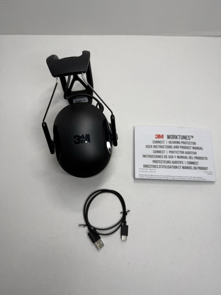 3M WorkTunes Connect Bluetooth Hearing Protector 26dB NRR USB-C