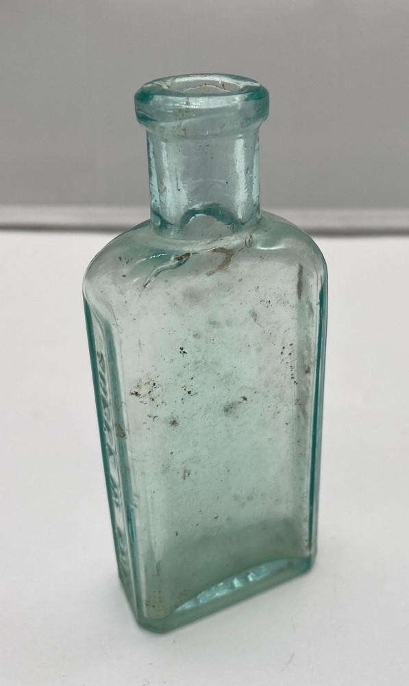 Three In One bottle 1894-1910 Aqua bottle
