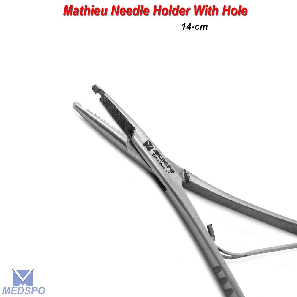 Dental Mathieu Needle Holder Hole Tips Elastic Forceps Ligature Orthodontic Tool