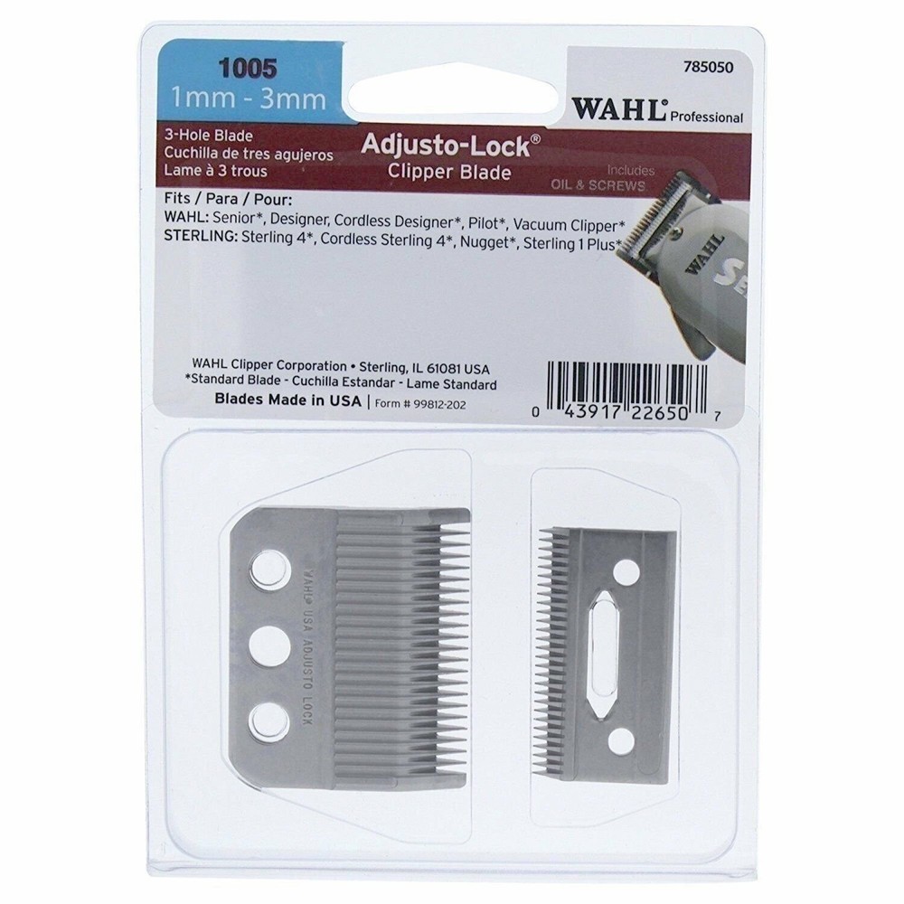 Wahl 3 Hole Adjusto Lock Clipper Blade 1005
