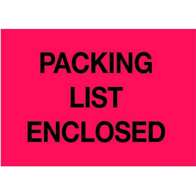 2" x 3" Packaging List Enclosed Labels (500 per Roll)