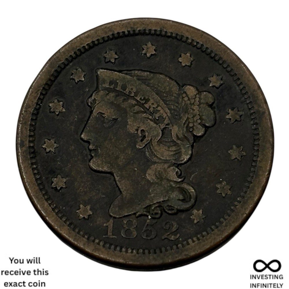 1852 Large Cent X-1738