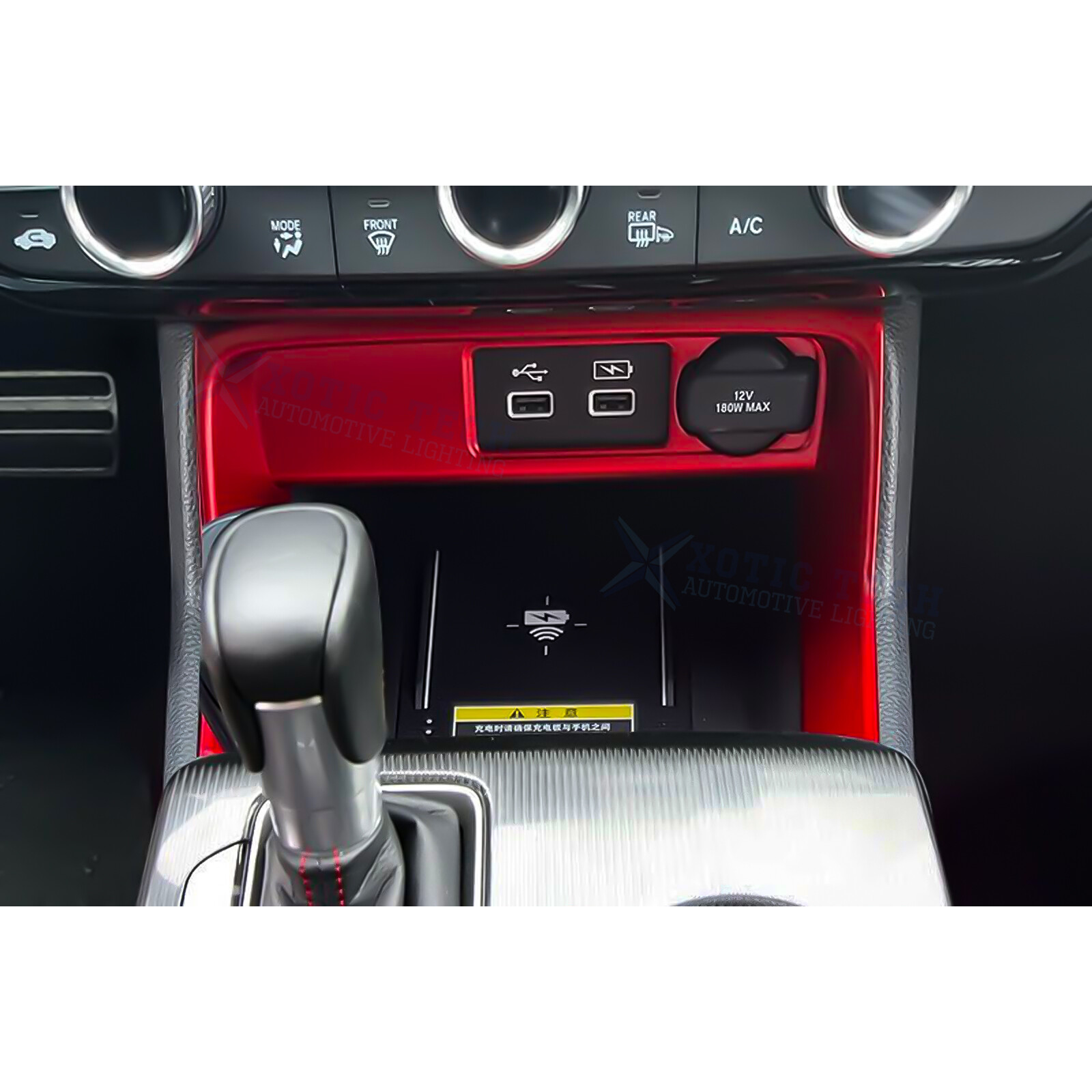 Sporty Red Interior Car Trim Decor Cover Accessories For Honda Civic 11th 2022+