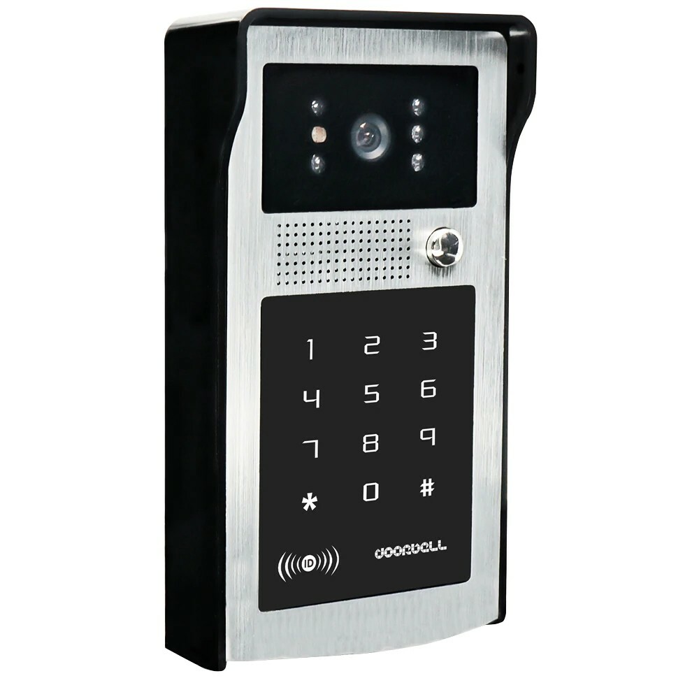 Wired 7" Video Door Phone Doorbell Intercom Entry System + IR RFID Code Keypad