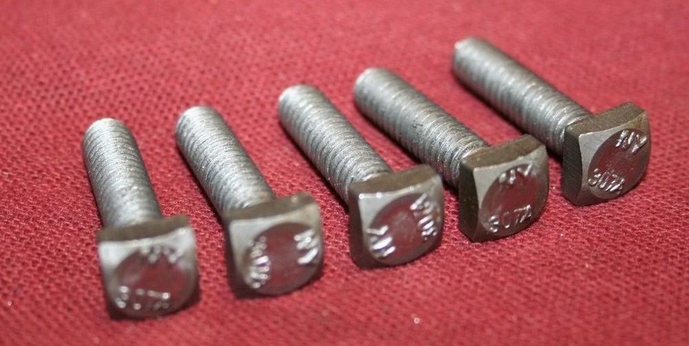 1/4 20 by 1 Square Head Bolt Gas Engine Muffler Motor Hardware Quantity 5