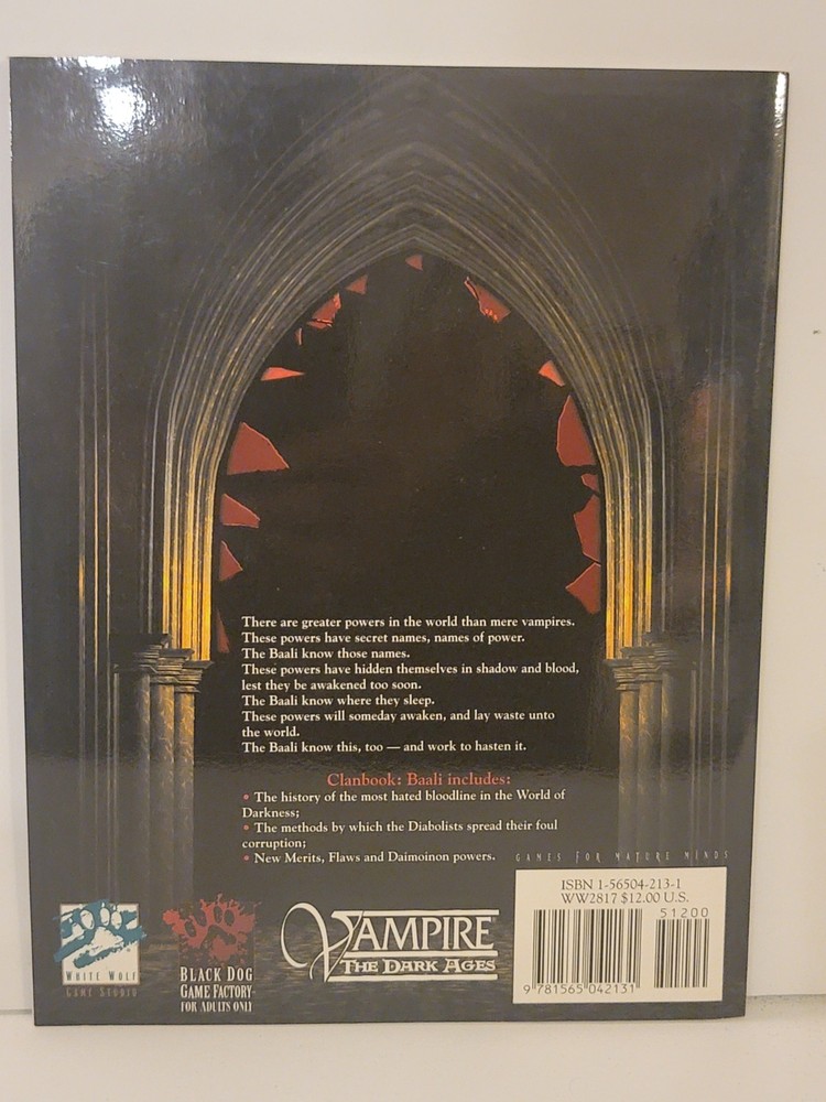 Clanbook : Baali Vampire the Dark Ages