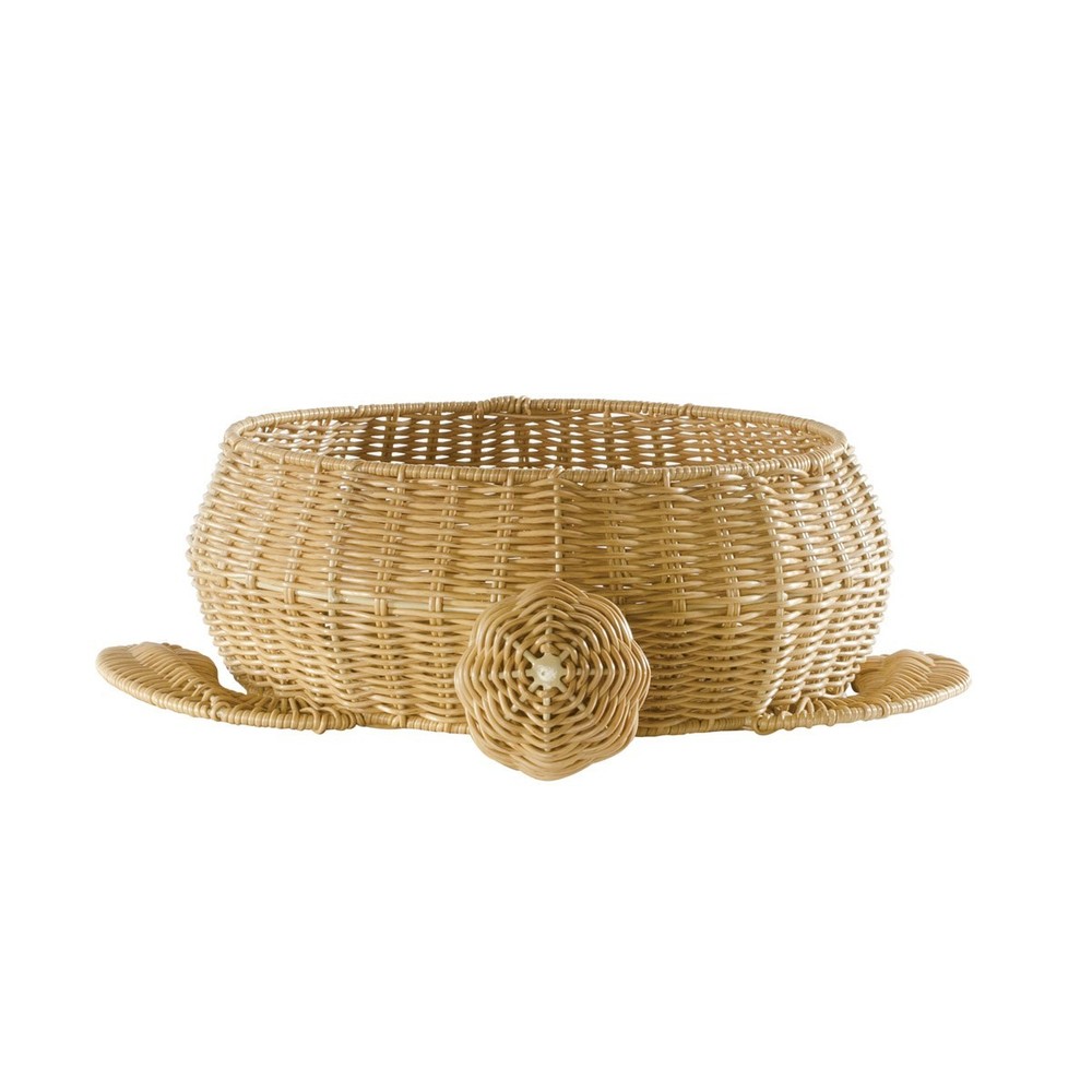 Kaplan Early Learning Turtle Washable Wicker Floor Basket