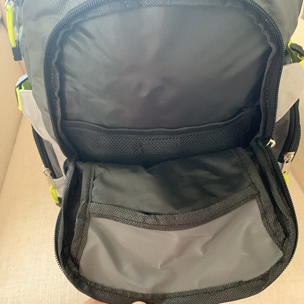 Mountain Edge 19” Padded backpack NWT Grey/Black/Green