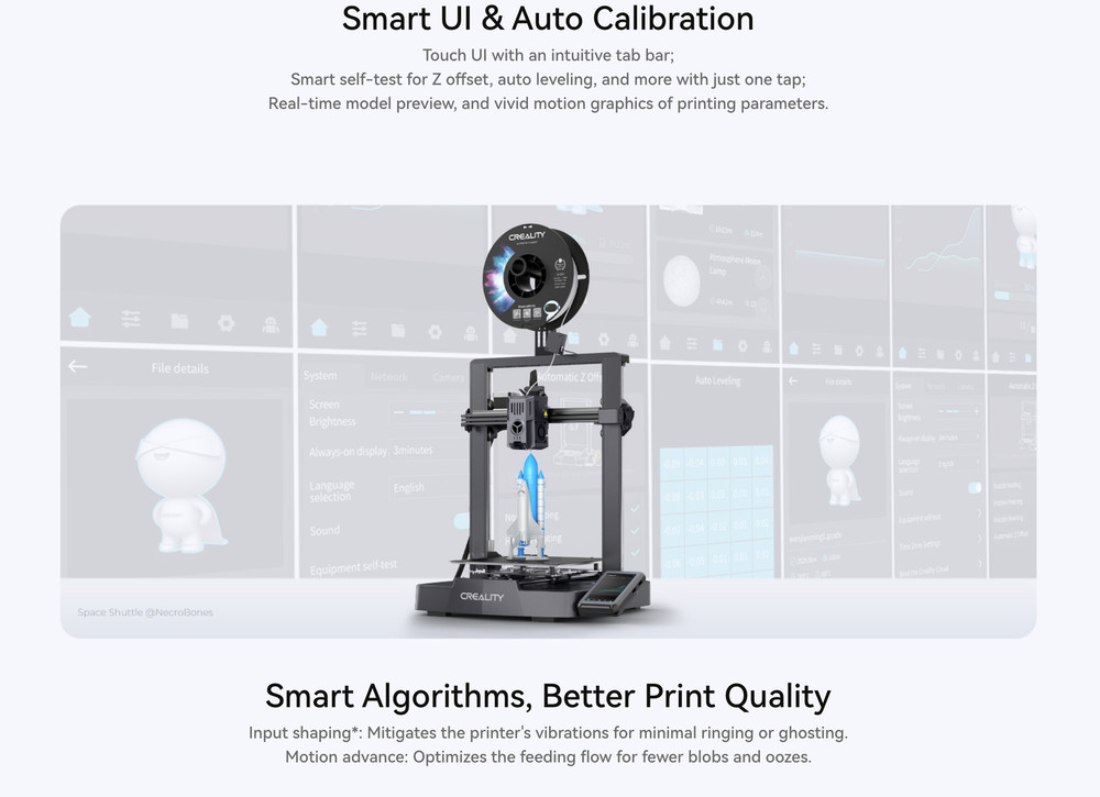 Creality Ender 3 V3 KE 3D Printer CR Touch Auto Leveling - Upgraded Combo - NEW