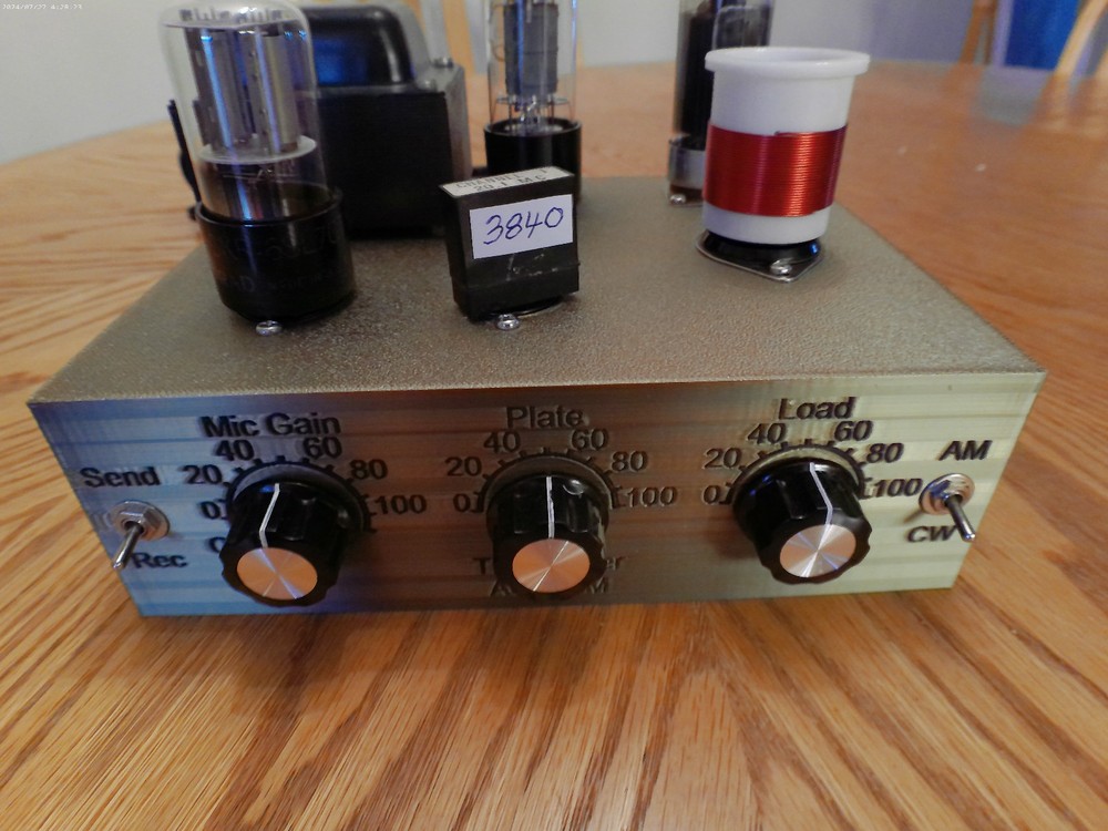 QRP AM/CW Ham Radio Transmitter 80/40 Meter Bands Heising Modulation