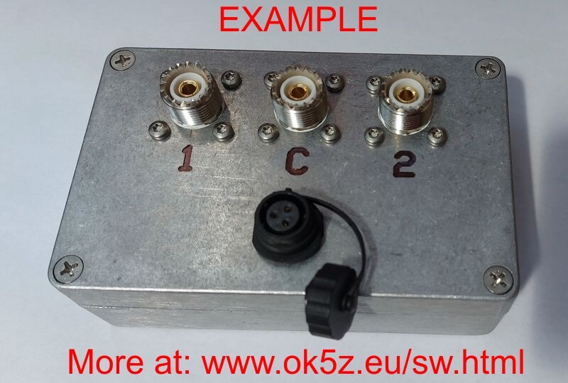 PCB 2:1 for remote antenna switch DIY cheap SO-239 PCB high quality
