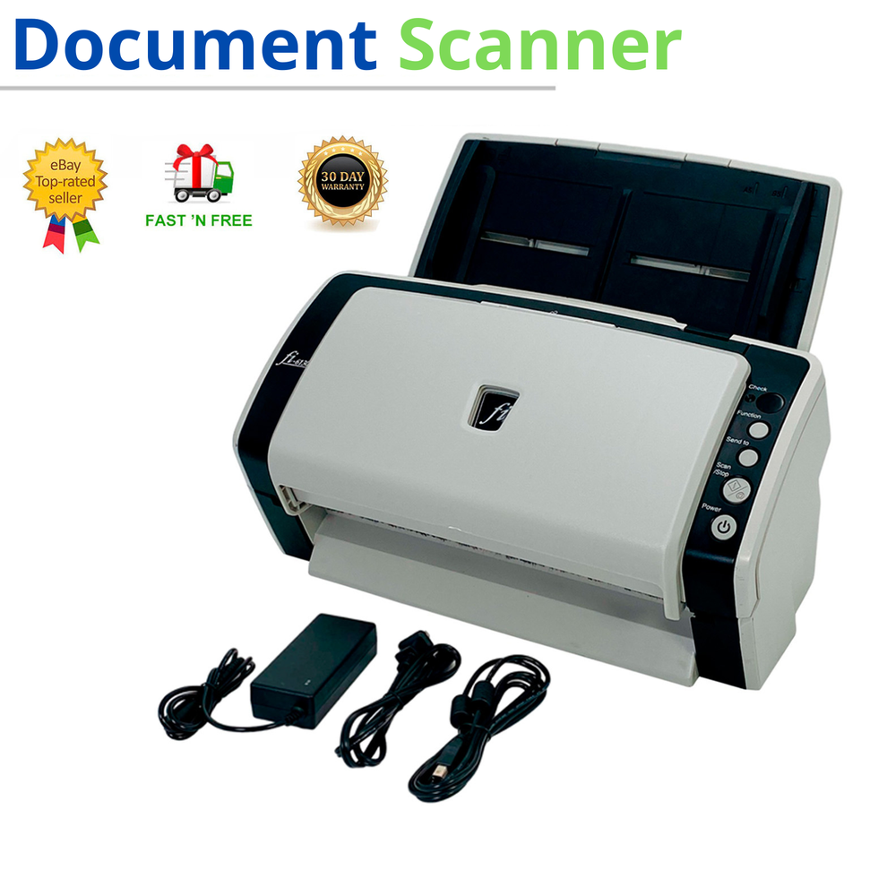 Sheetfed Color High-Speed USB Document Scanner for Office School Work w/Bundle