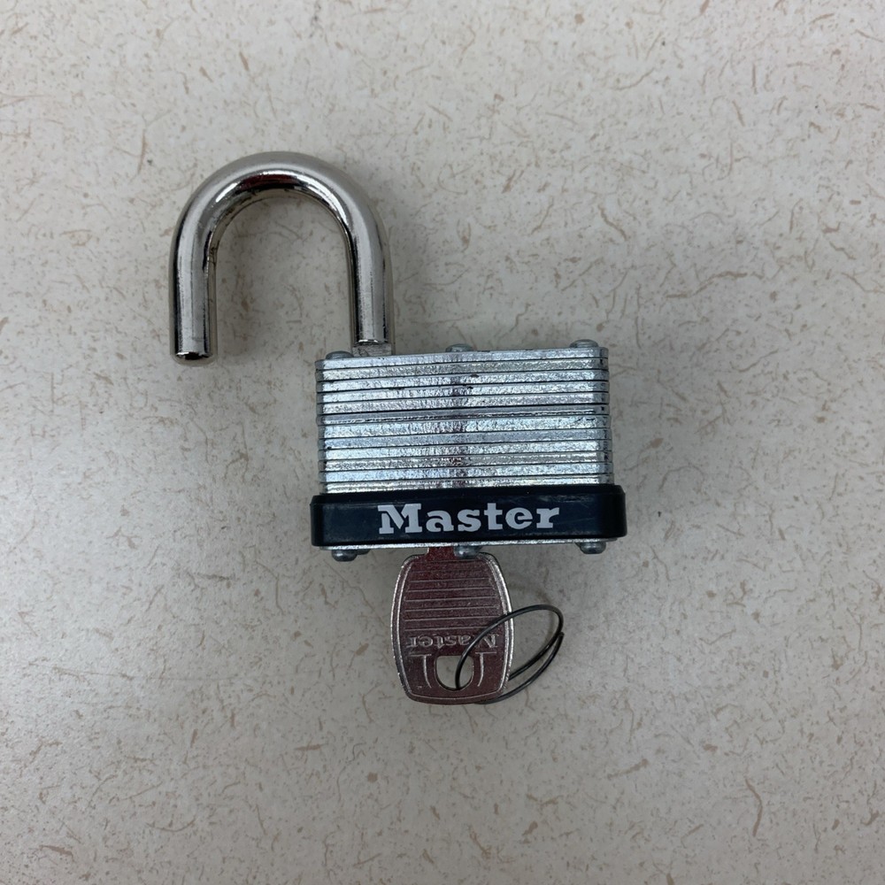 Master Lock Keyed Padlock Stainless Steel Locker School Work Security