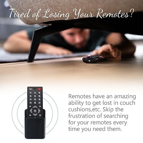 6 Pcs Remote Control Holder Wall Mount, TV Remote Controller Holder black-6pcs