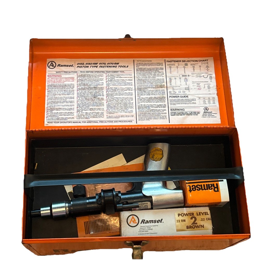 RAMSET Fastening Tool 4150 RM Piston Type, w/ side loader Many Tubes Deep Box