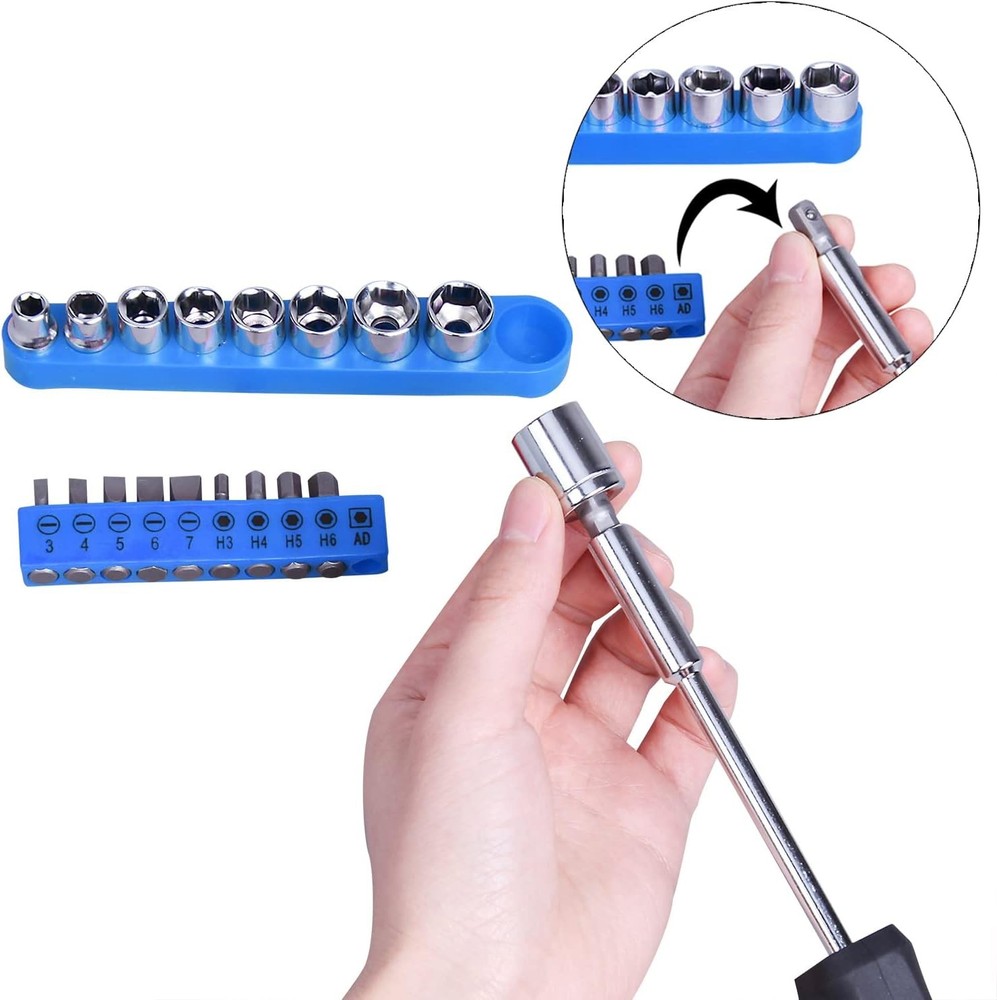 148Piece Tool Set General Household Hand Tool Kit with Plastic Toolbox