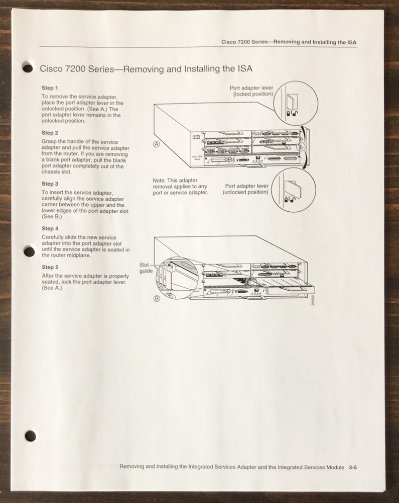 Cisco Systems - Integrated Services Adapter Installation & Configuration (1999)