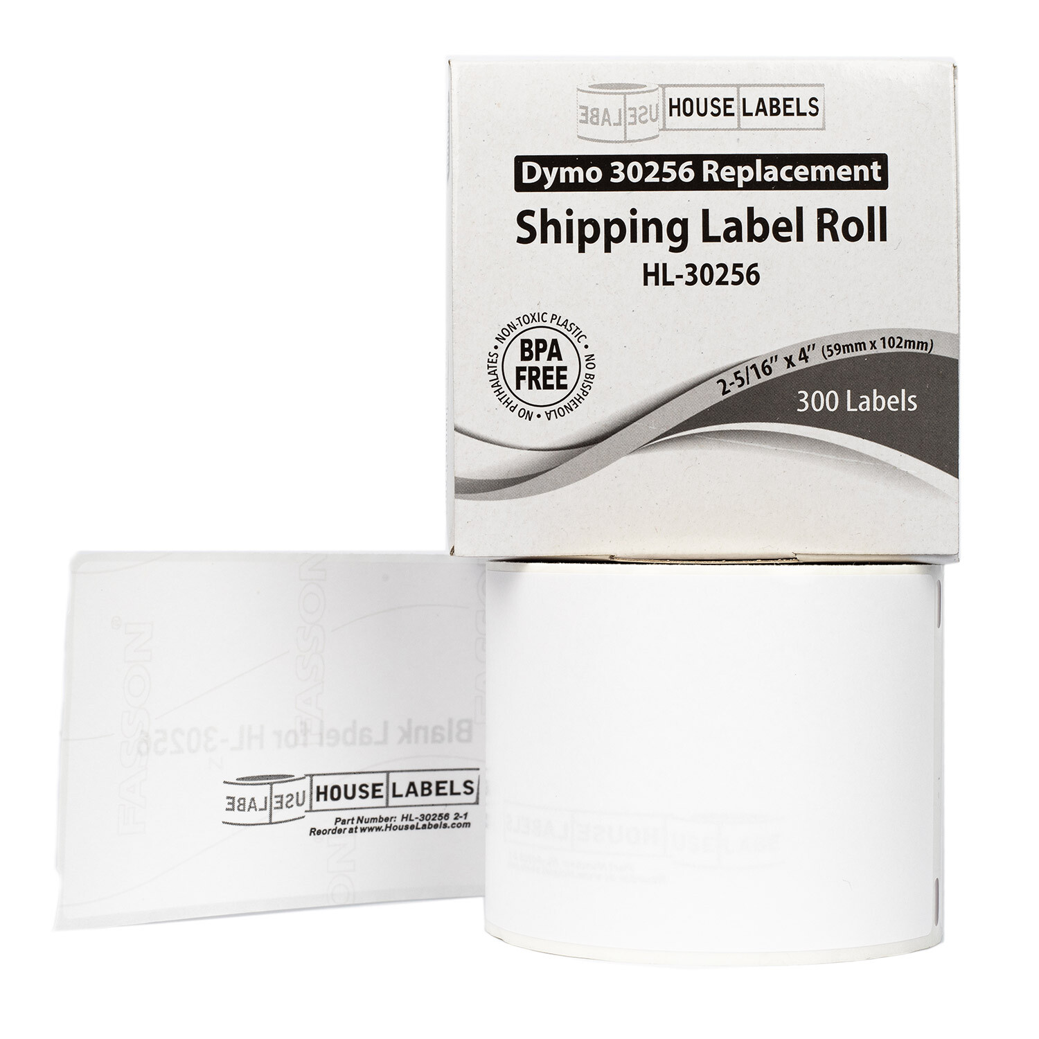 DYMO LW 30256 Compatible LARGE Direct Thermal Address Labels - (50) Rolls of 300