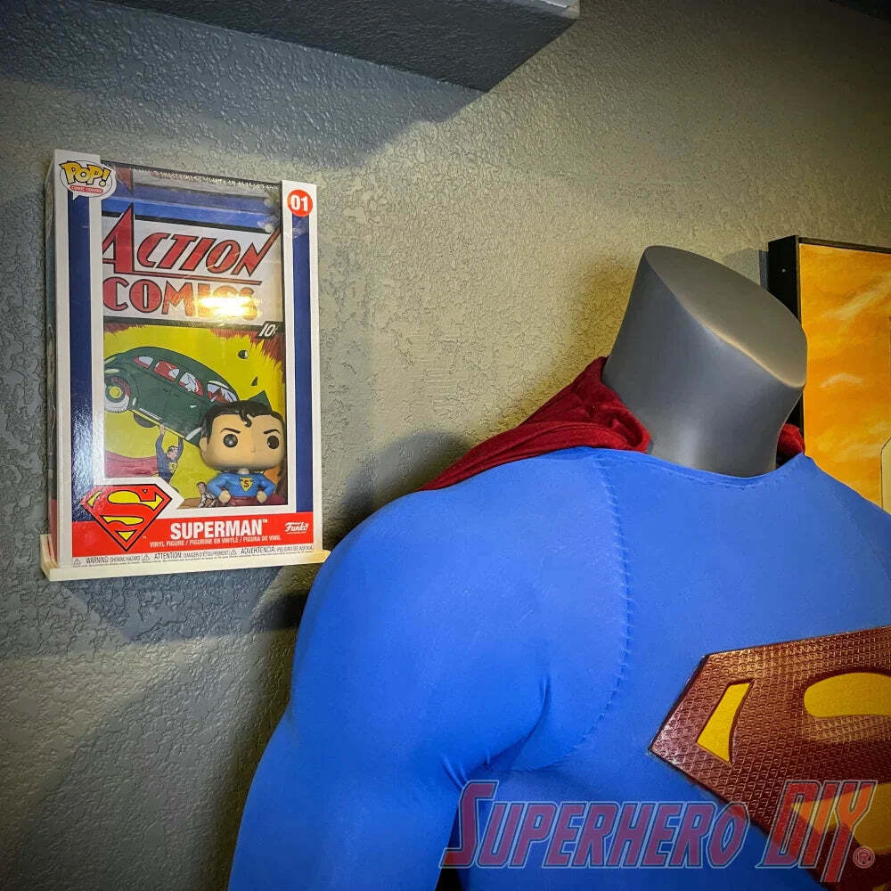 Pop Comic Covers Floating Shelf | Fits Comic Funko Pop Box | Includes screws