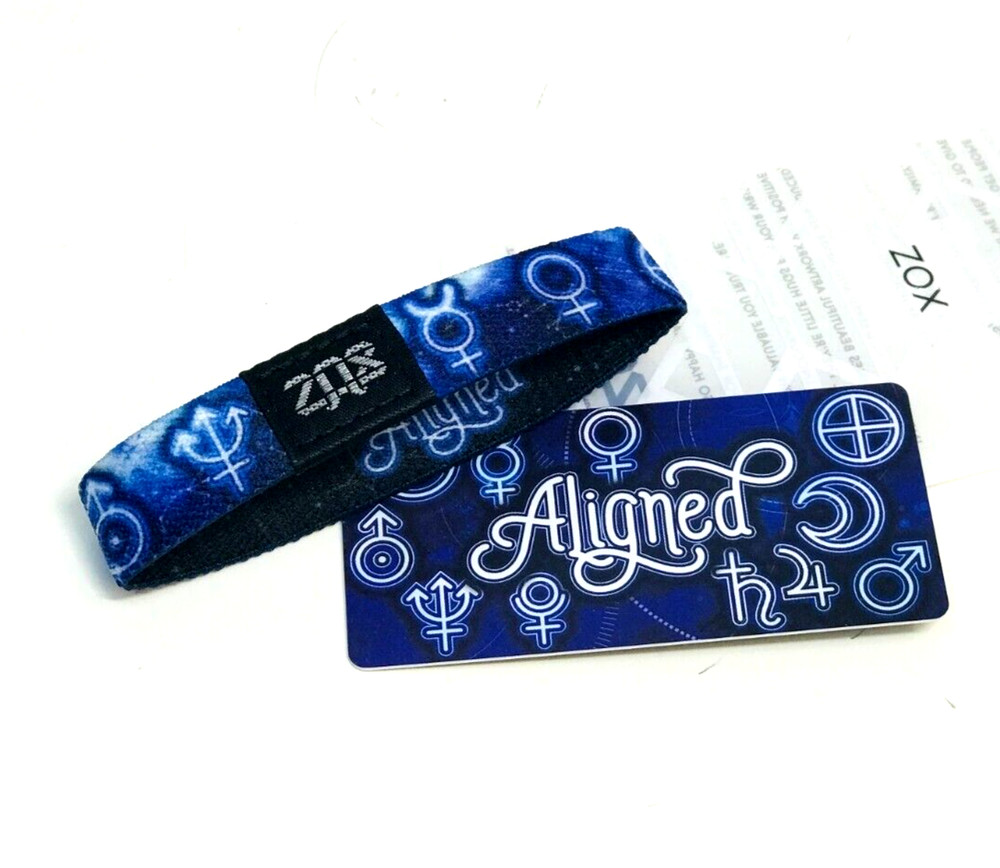ZOX **ALIGNED** Silver Medium Single Wristband w/Card