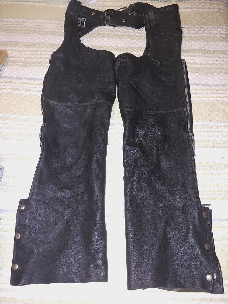 Genuine Leather Motorcycle Chaps