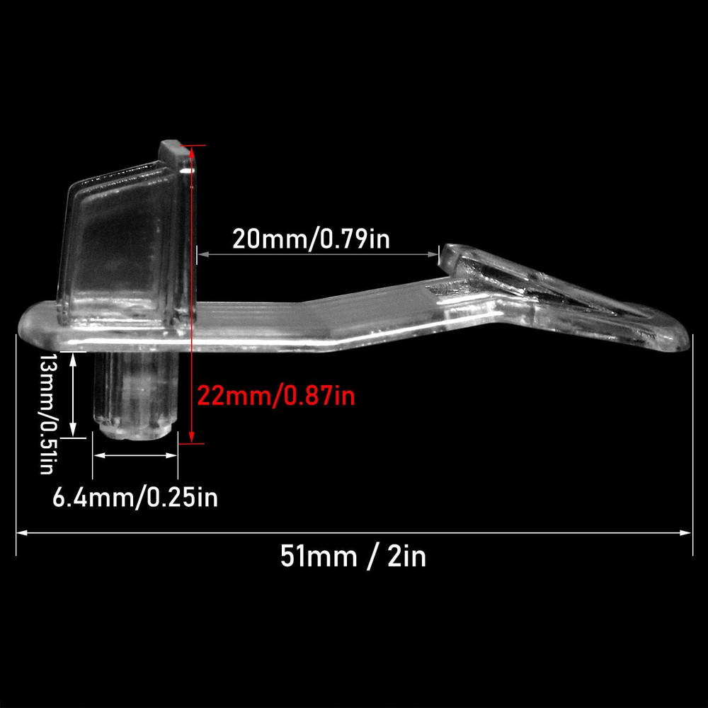 Shelf Support Peg LUORNG 20PCS Clear Plastic Locking Pin...
