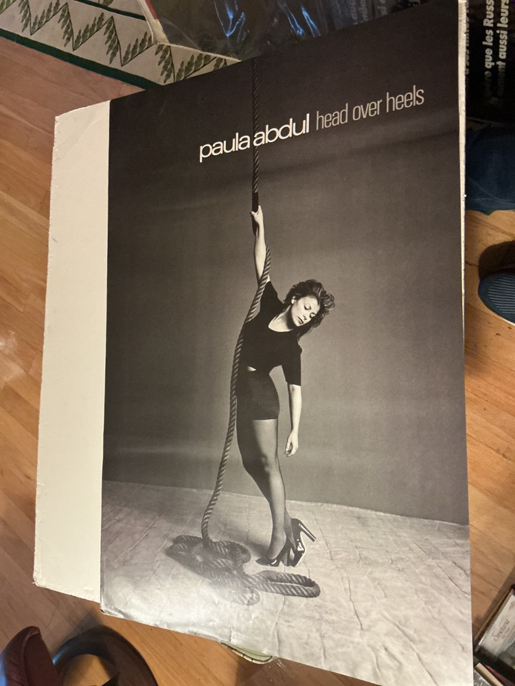 Paula Abdul ..1995 Promo Poster “Head Over Heels”. 24” x 36”