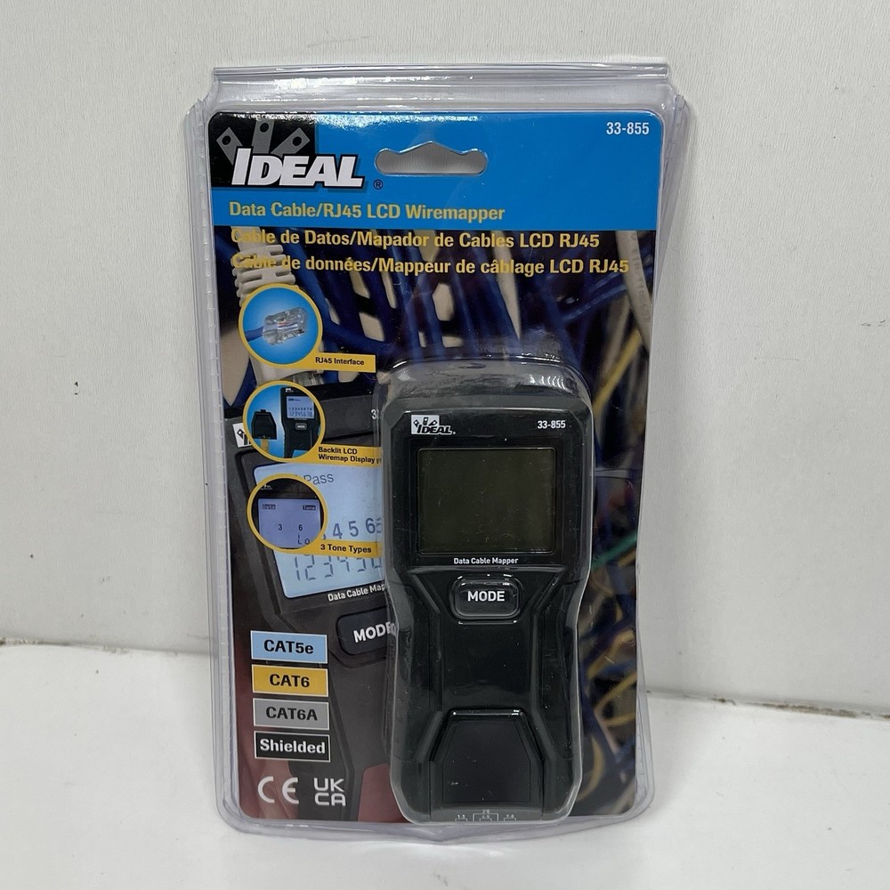 Ideal Electrical Data Cable/RJ45 LCD Wiremapper 33-855