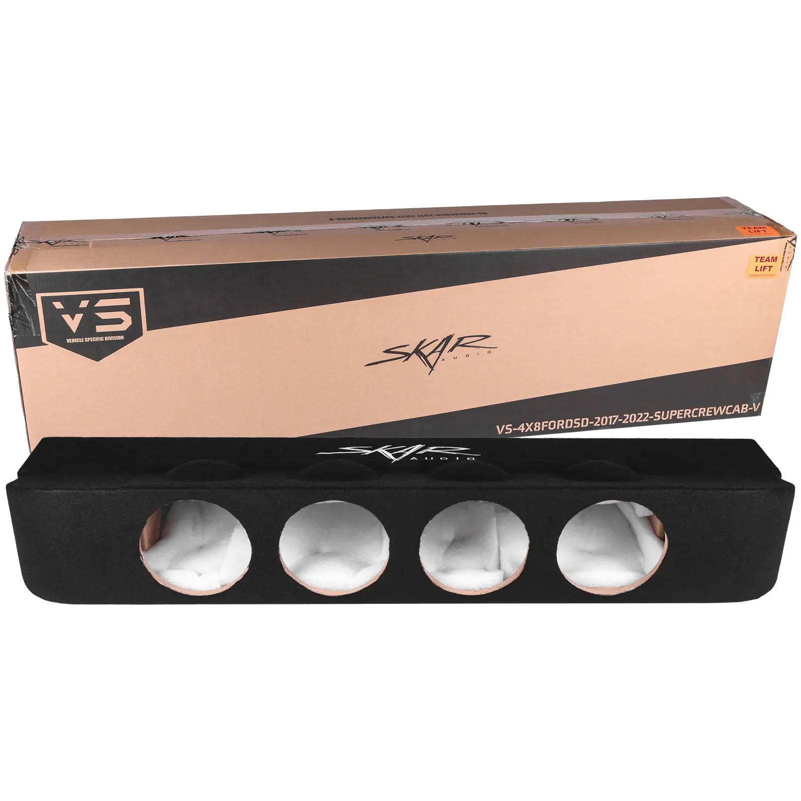 2017-2025 Ford Super Duty Super Crew Cab Quad 8" Ported Subwoofer Enclosure