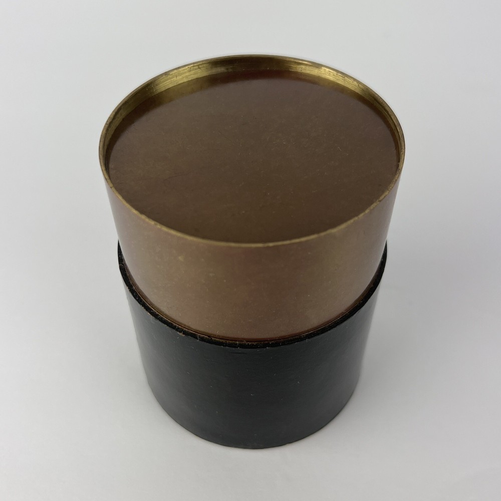 Vtg Cigarette Box Germany Brass Leather