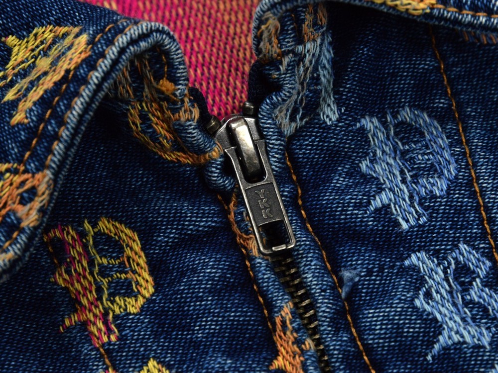 Supreme Gradient Jacquard Denim Work Jacket Size Large