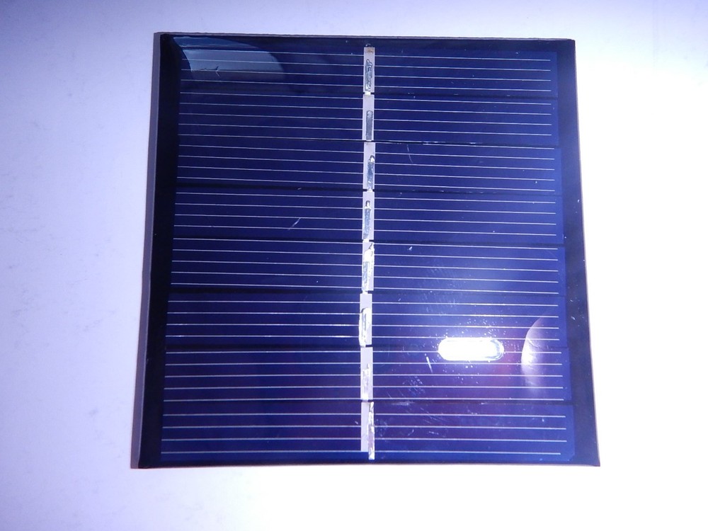4V x 140 mA. Mini Solar Panel epoxy encapsulated virtually indestructible .5W