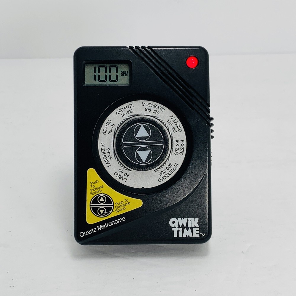 Qwik Time Electronic Quartz Metronome 1995 Tested