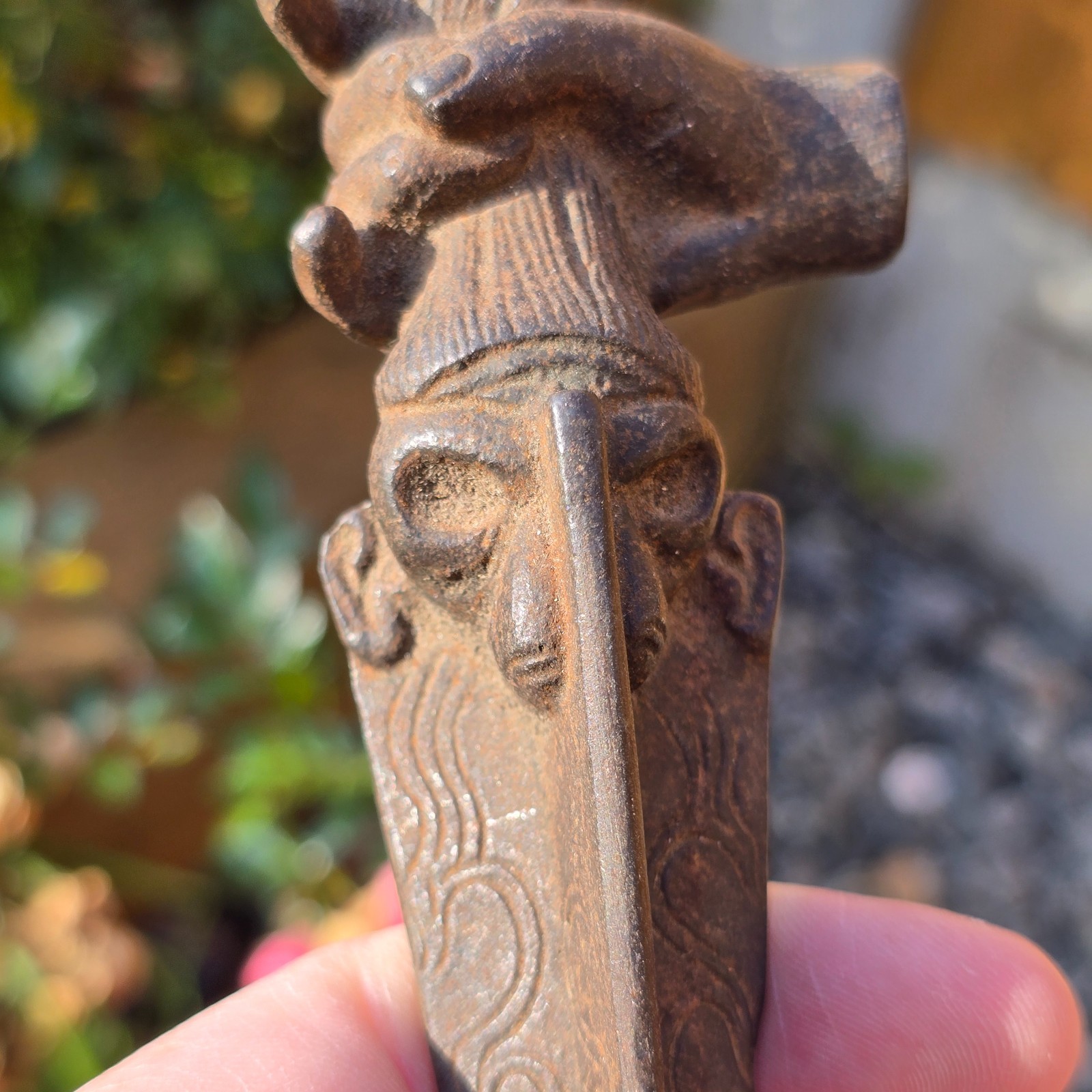 Tibetan or Nepalese Antique c19th Steel Buddhist Implement Tool Shaman