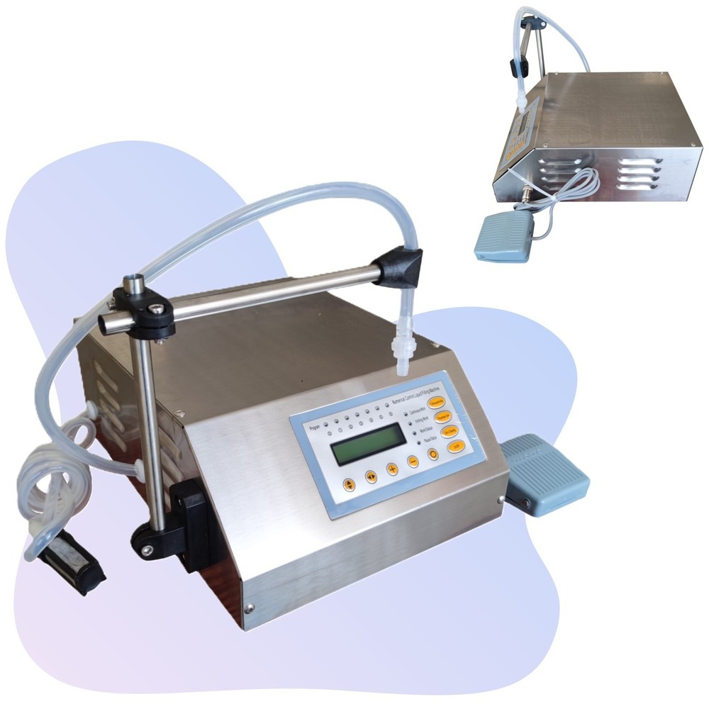 110V Semi-automatic Numerical Control Counting Liquid Filling Machine 3.2L/min