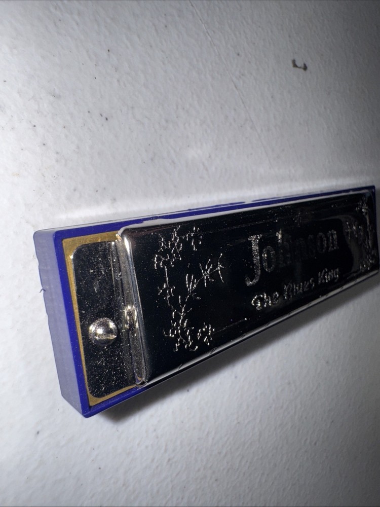 Johnson "The Blues King' harmonica With Case Musical Instruments Key E
