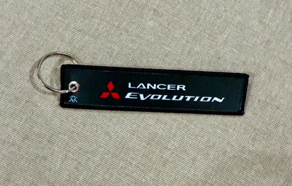 Mitsubish Lancer Evolution logo Jet Tag keytag
