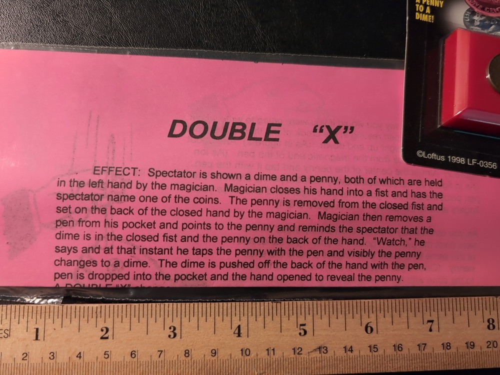 DOUBLE X - Magic Trick Includes a Quality Shim Penny
